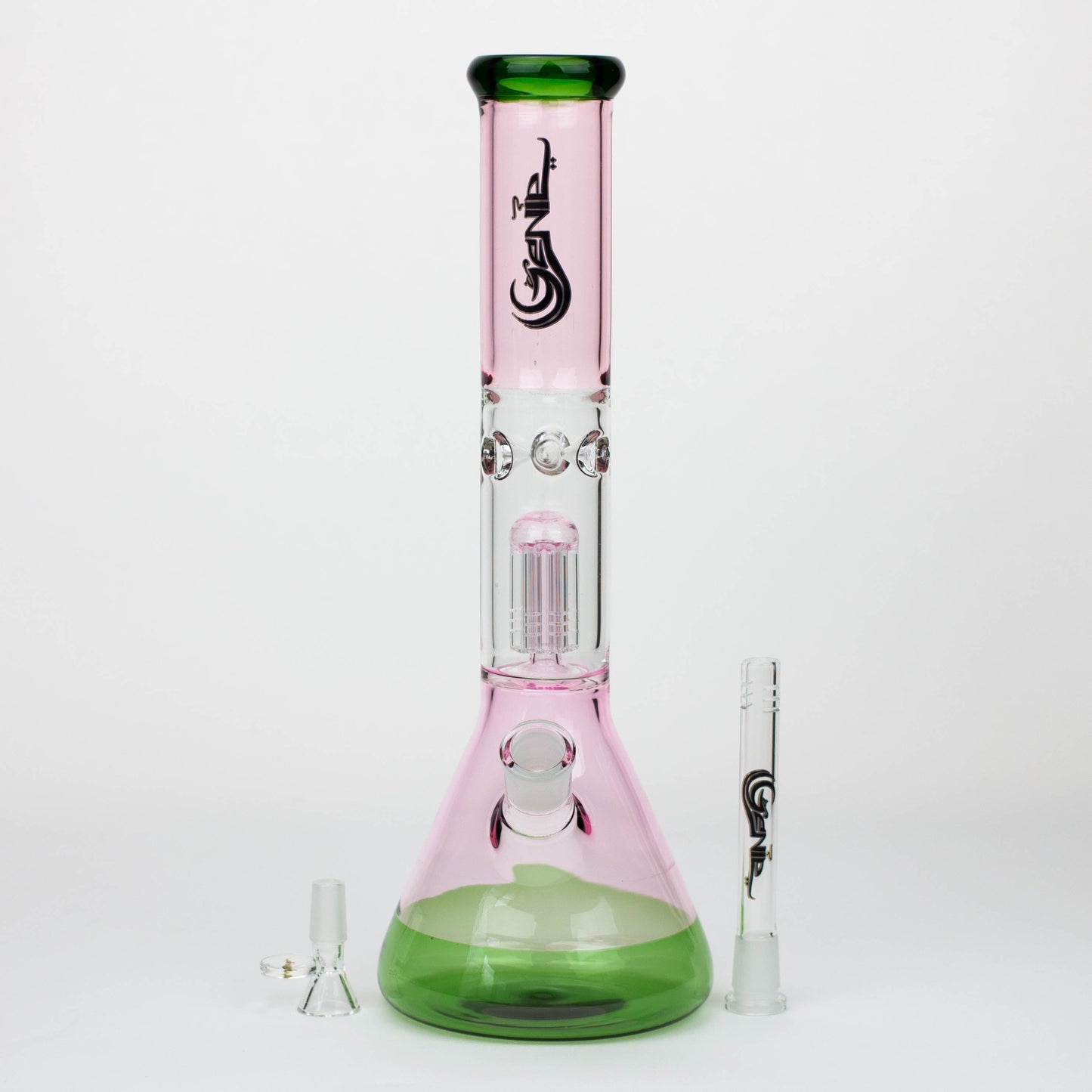 14.5" Genie - Tree Arms Two Tone Glass Water Bong_1