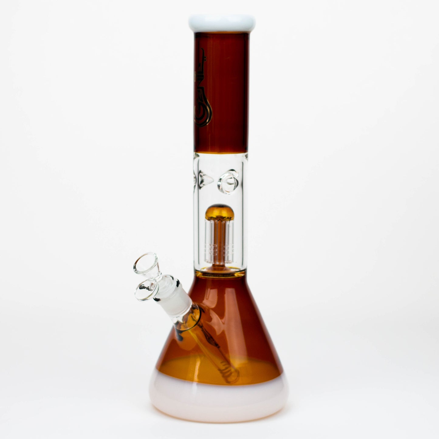 14.5" Genie - Tree Arms Two Tone Glass Water Bong_8