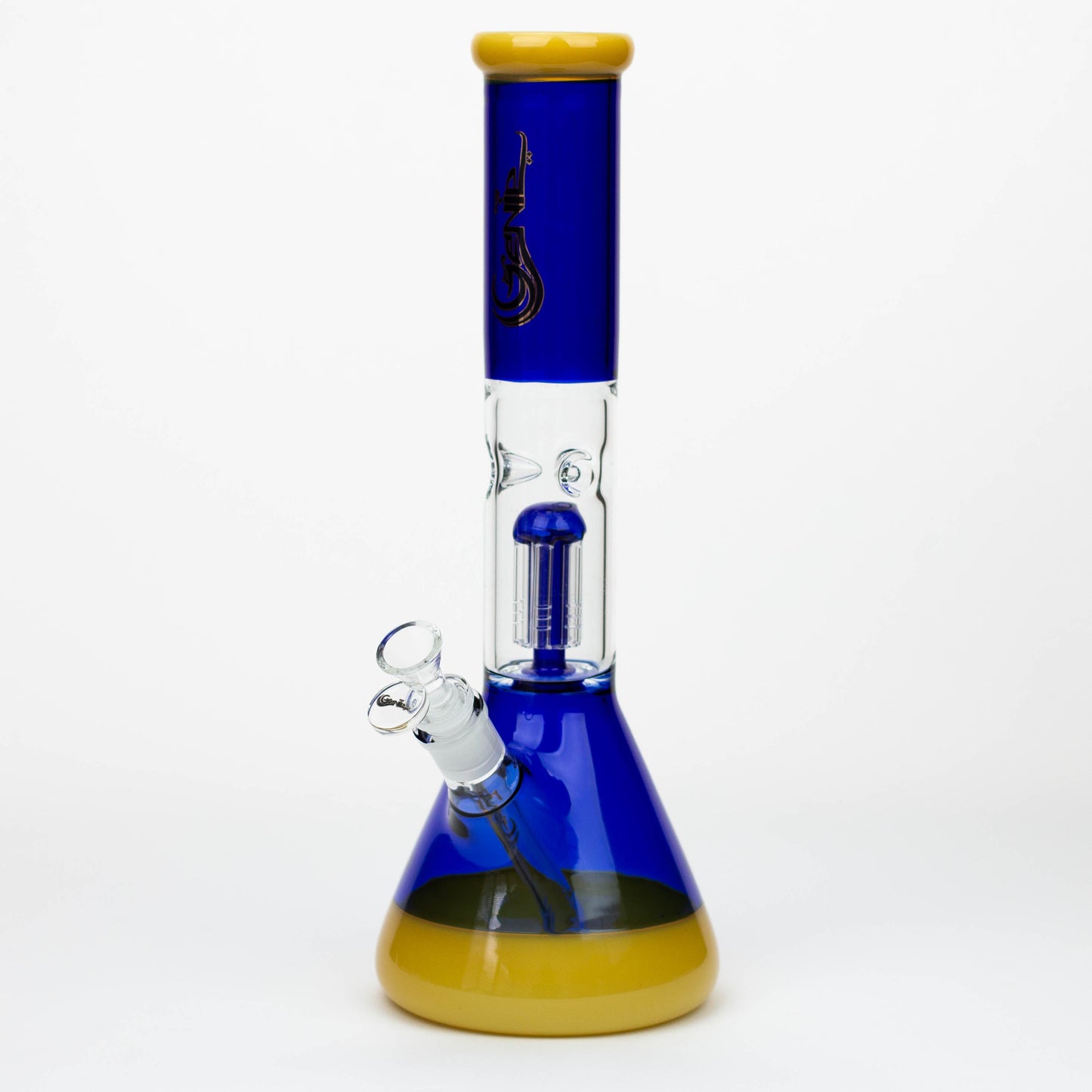 14.5" Genie - Tree Arms Two Tone Glass Water Bong_12