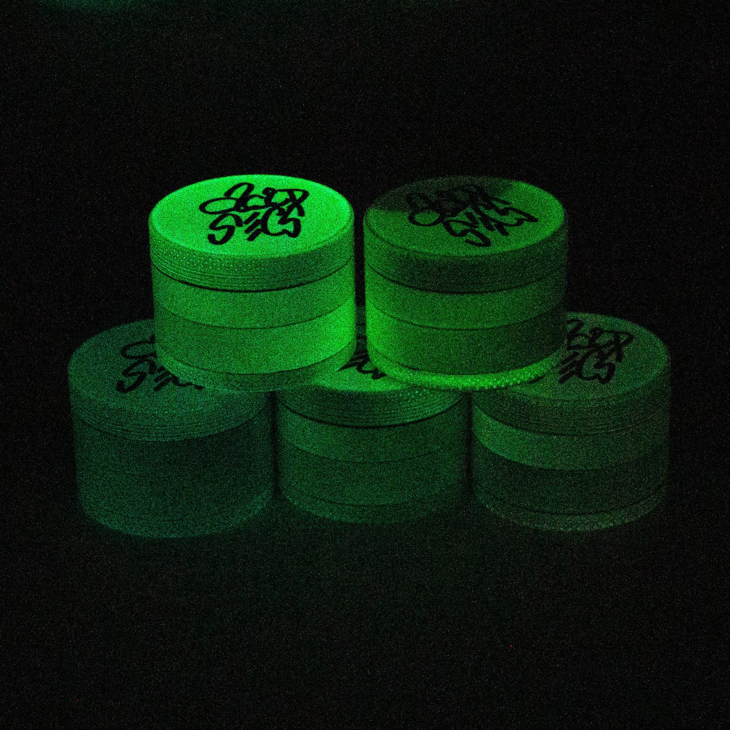 Acid Secs | 63mm 4 Piece Glow-in-the-Dark Metal Grinder_3