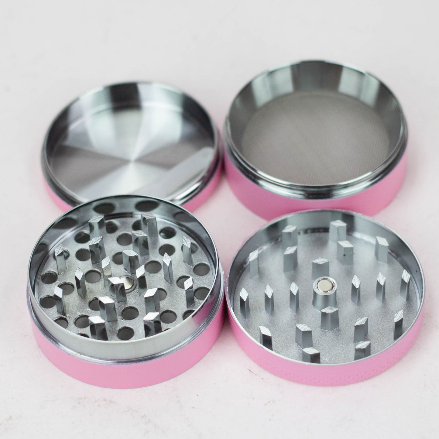 Acid Secs | 4 Piece 50mm Glow-in-the-Dark Metal Grinder_2