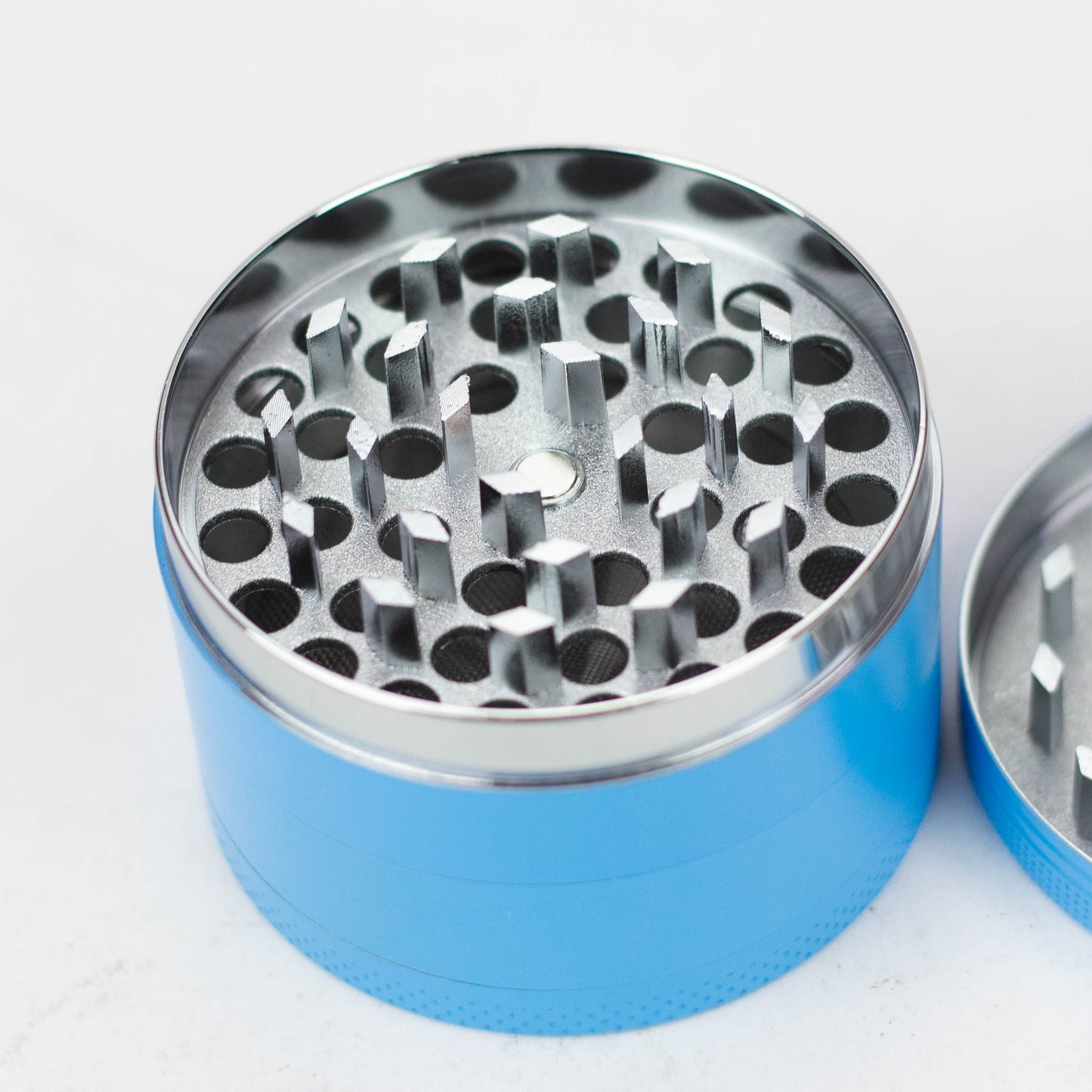 Acid Secs | 63mm 4 Piece Glow-in-the-Dark Metal Grinder_1