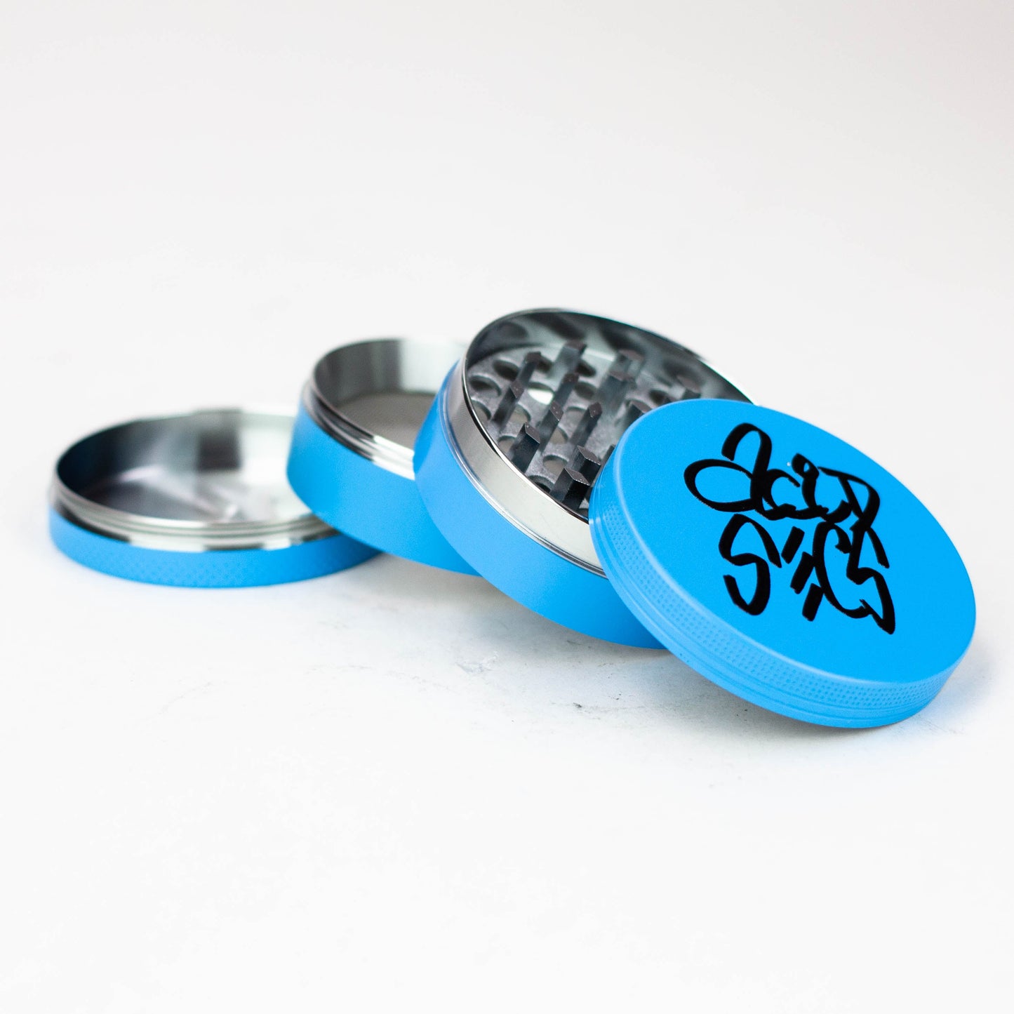 Acid Secs | 63mm 4 Piece Glow-in-the-Dark Metal Grinder_4