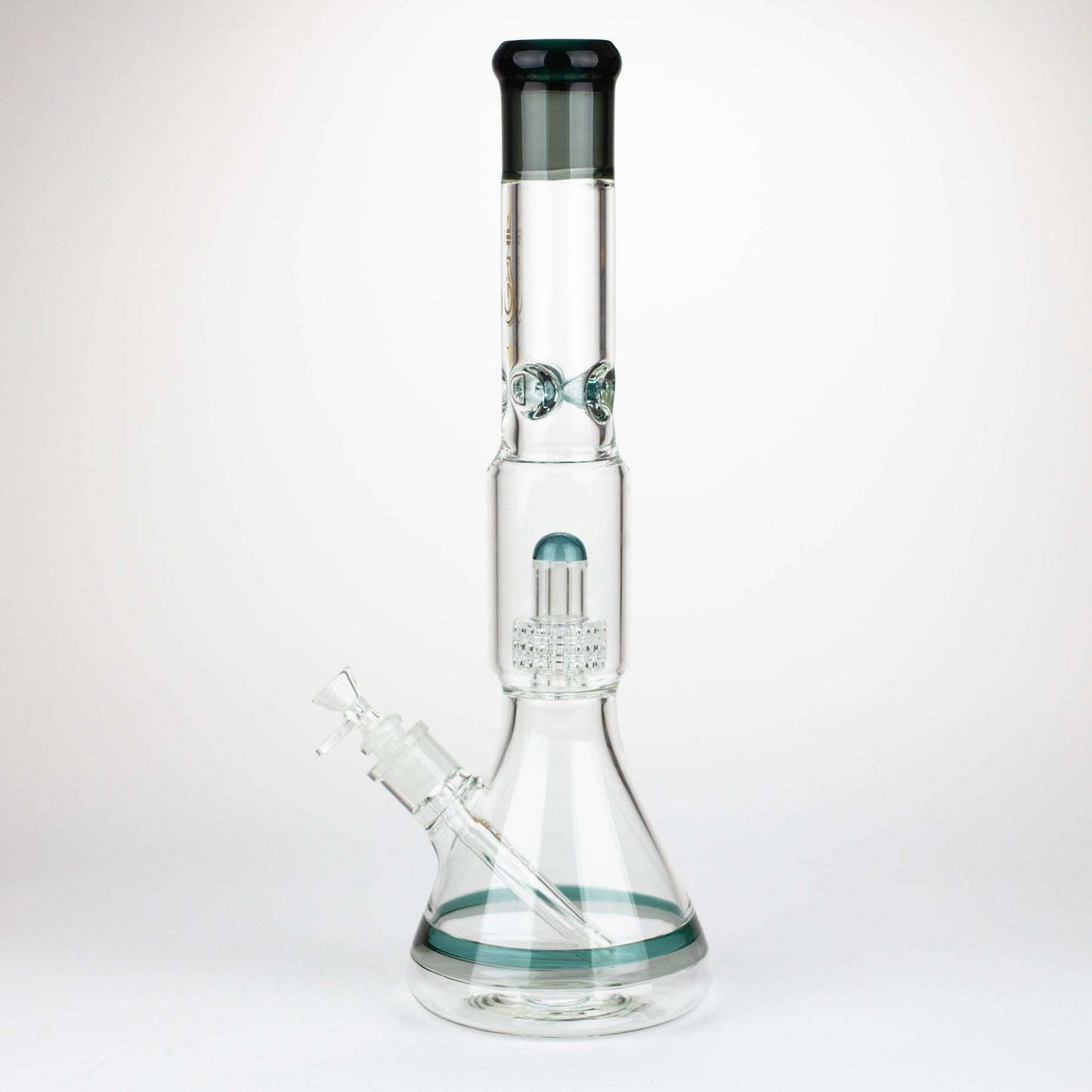 GENIE | 17" Shower Head Percolator 7mm Glass Water Bongs_13