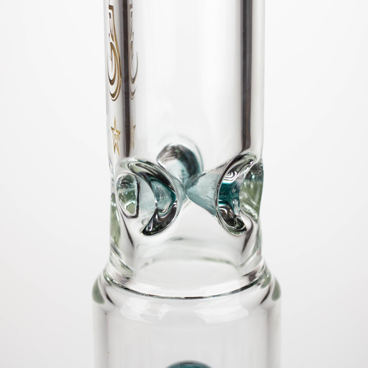 GENIE | 17" Shower Head Percolator 7mm Glass Water Bongs_2