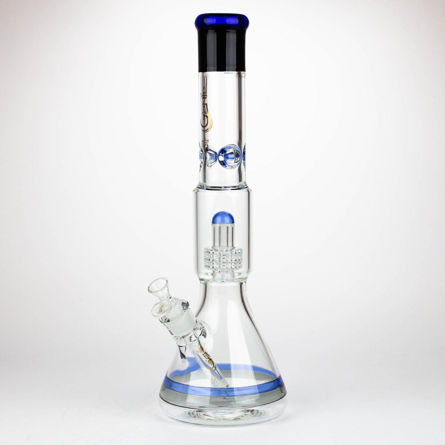 GENIE | 17" Shower Head Percolator 7mm Glass Water Bongs_8