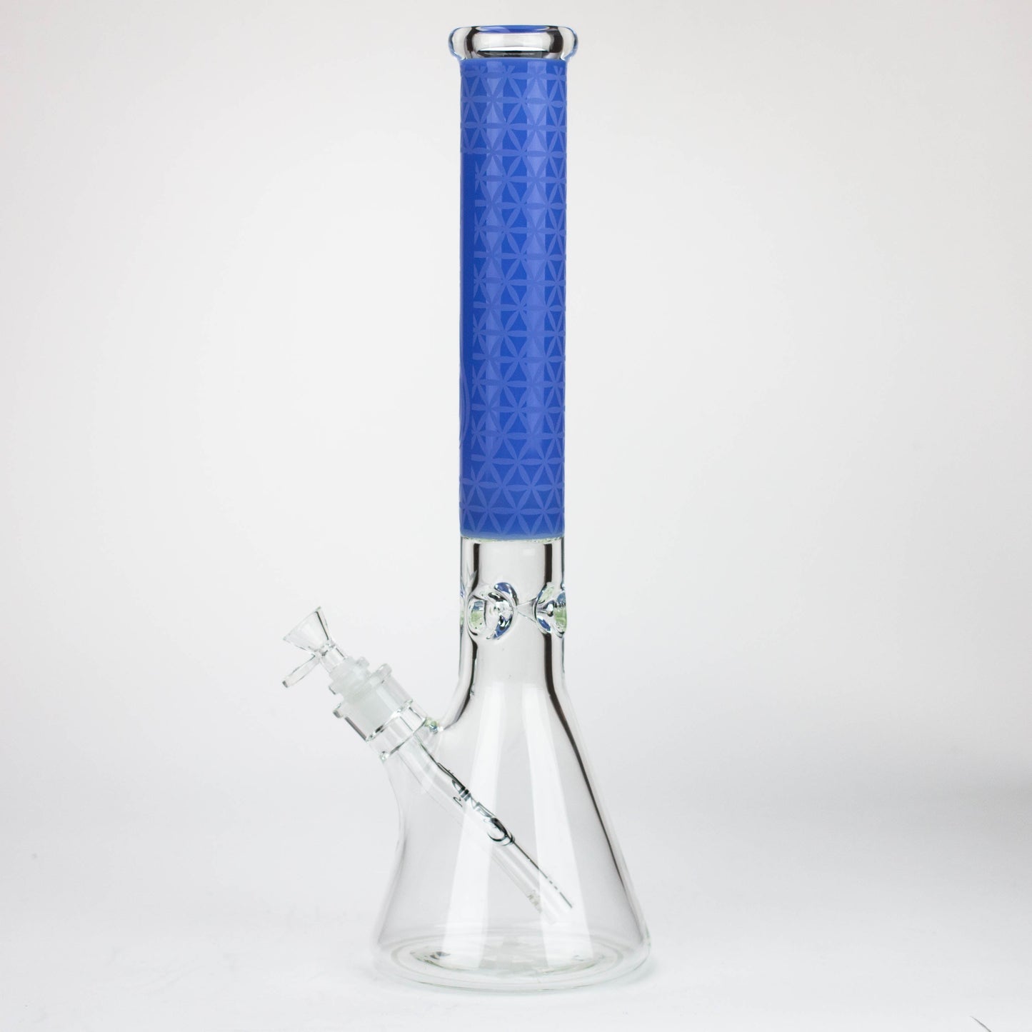 Genie | 17" Sandblasted Artwork Tube 7mm Glass Water Bong_13