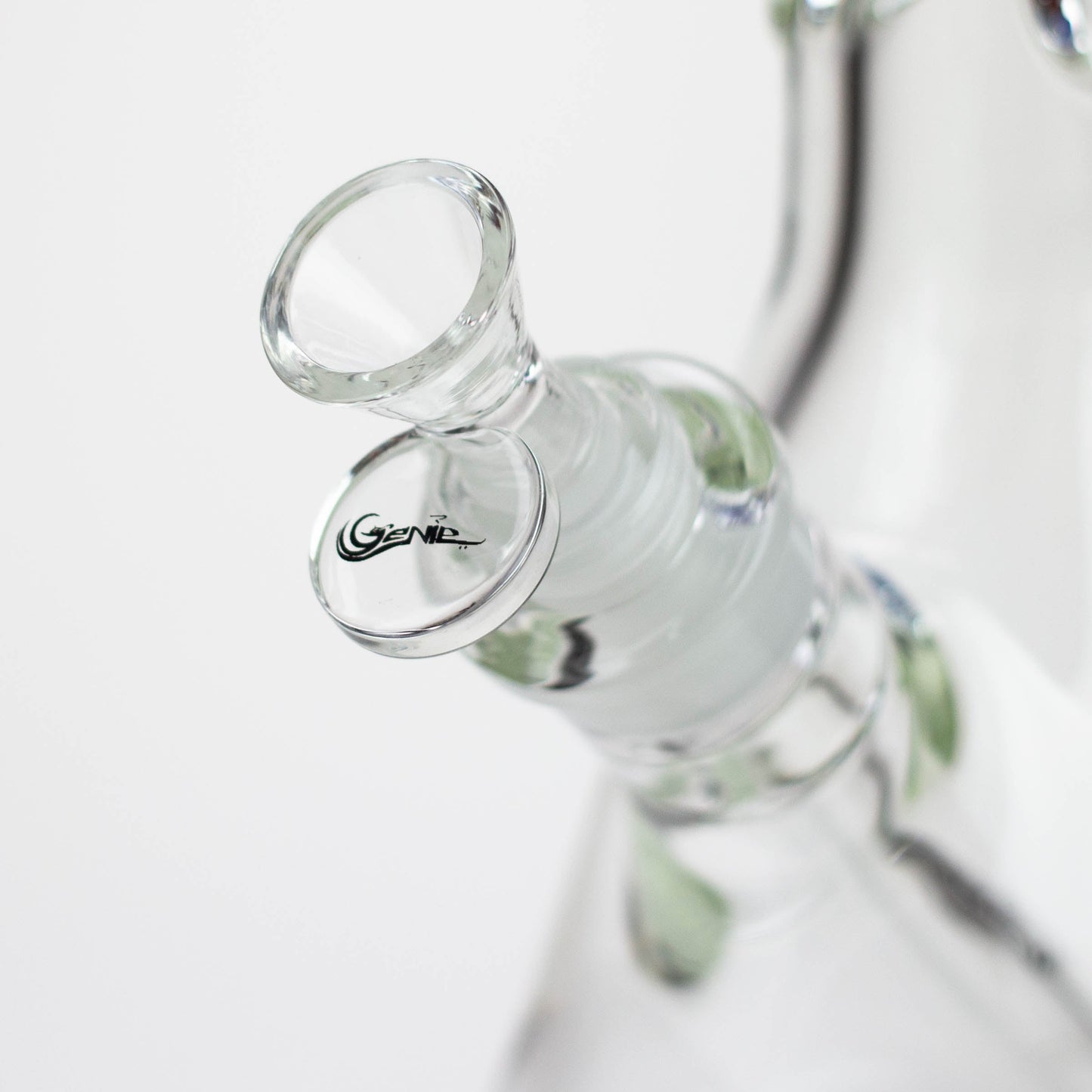 Genie | 17" Sandblasted Artwork Tube 7mm Glass Water Bong_3