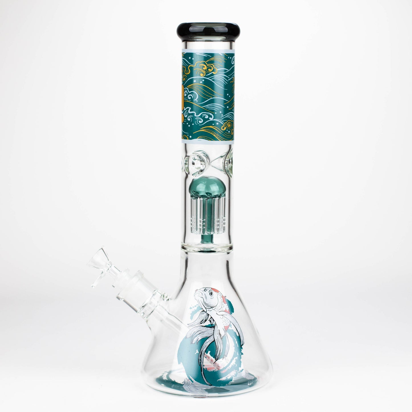 Infyniti | Untamed 14" 7 mm Classic Beaker Water Bong - Koi Fish_4