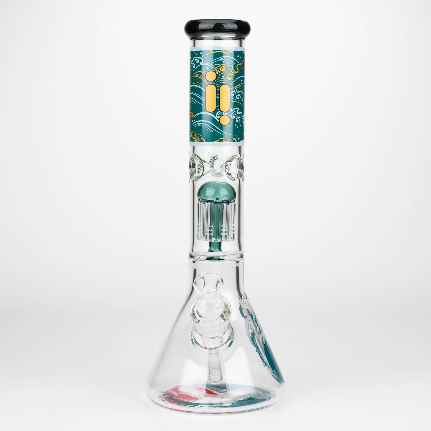 Infyniti | Untamed 14" 7 mm Classic Beaker Water Bong - Koi Fish_5