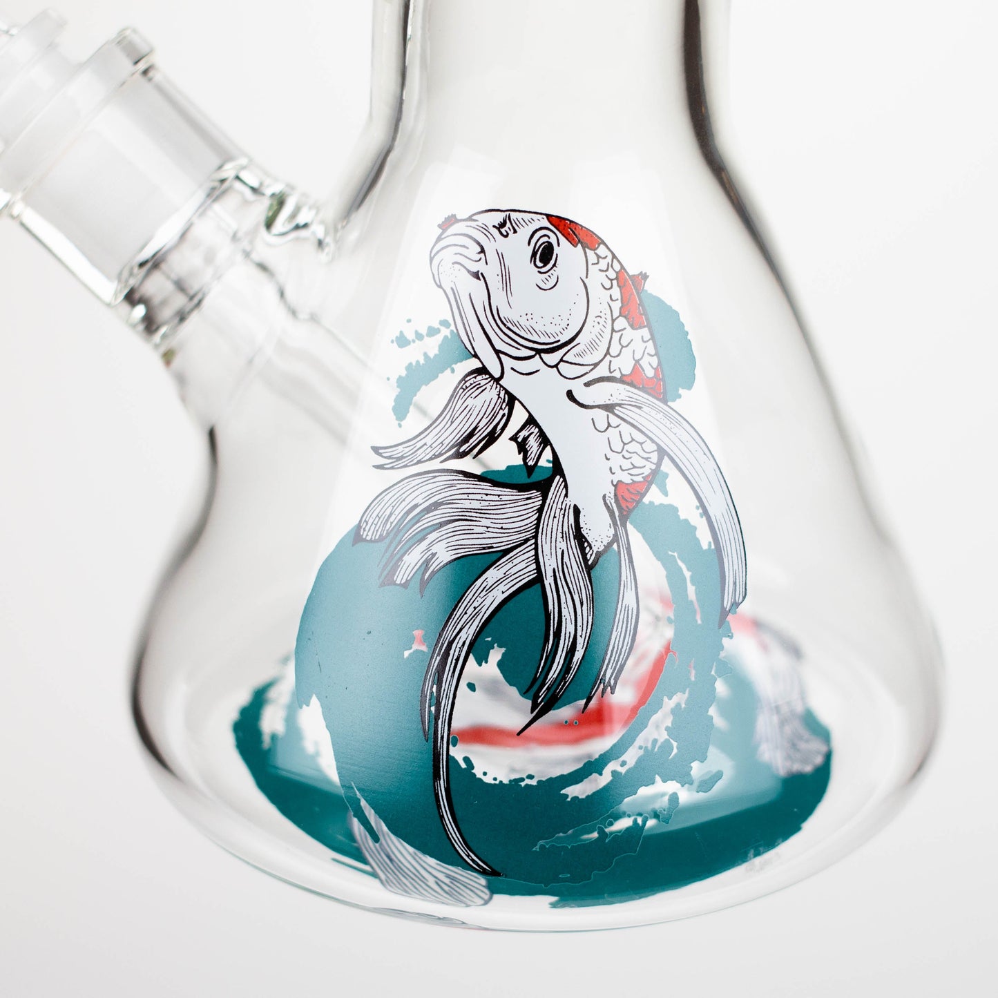 Infyniti | Untamed 14" 7 mm Classic Beaker Water Bong - Koi Fish_10