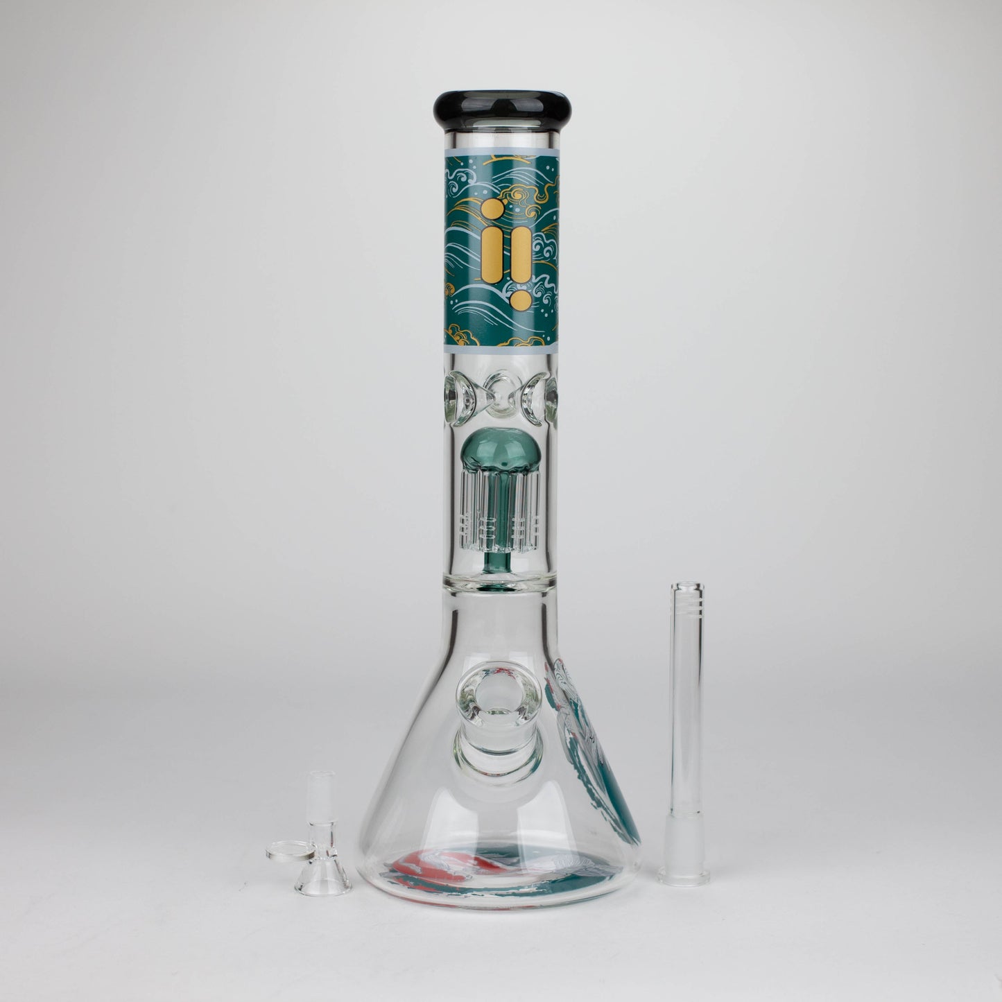 Infyniti | Untamed 14" 7 mm Classic Beaker Water Bong - Koi Fish_2