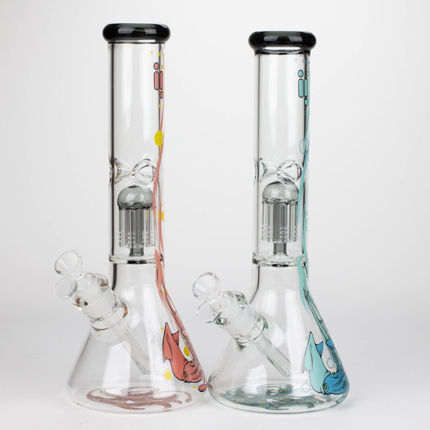 Infyniti | Untamed 14" 7 mm Classic Beaker Water Bong - Octopus_0