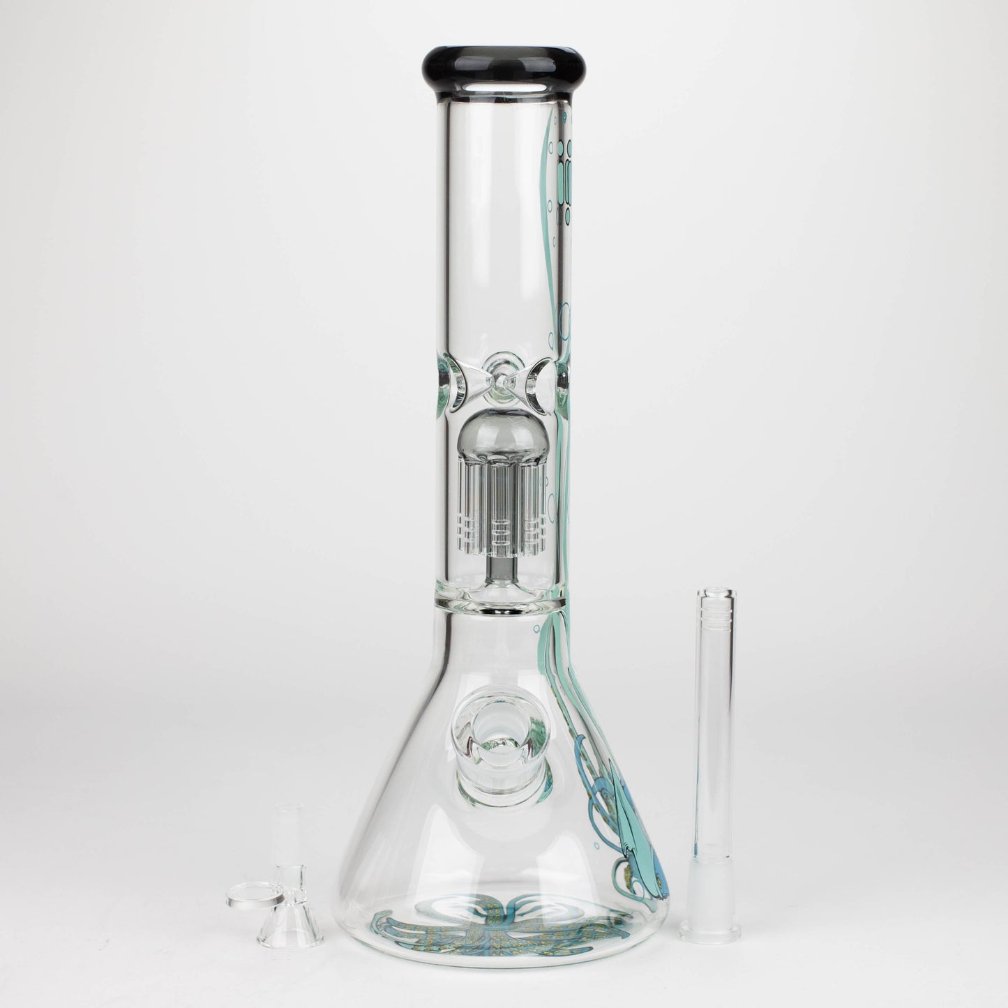 Infyniti | Untamed 14" 7 mm Classic Beaker Water Bong - Octopus_5