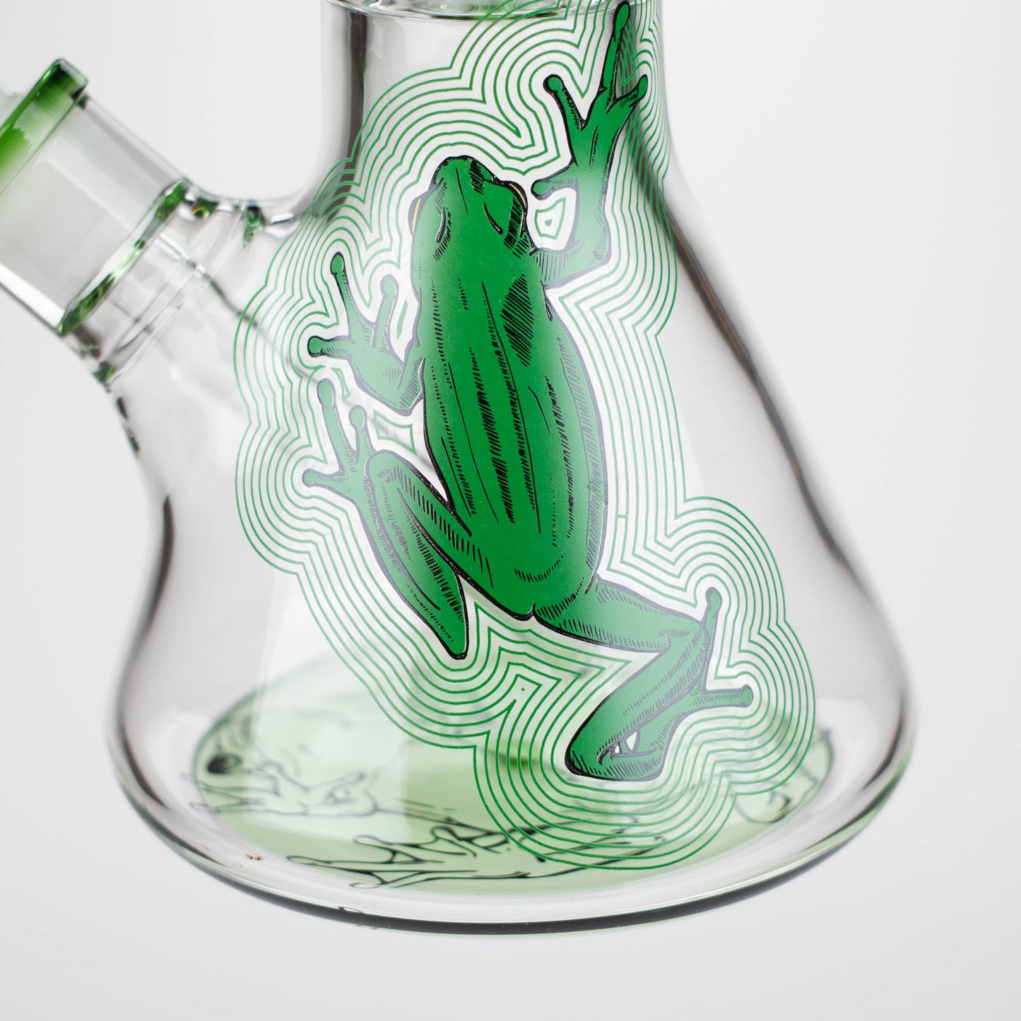 Infyniti | Untamed 14" 7 mm Classic Beaker Water Bong - Green Frog_10