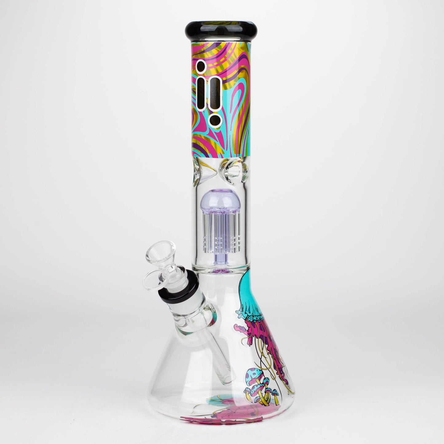 Infyniti | Untamed 14" 7 mm Classic Beaker Water Bong - Jellyfish_0