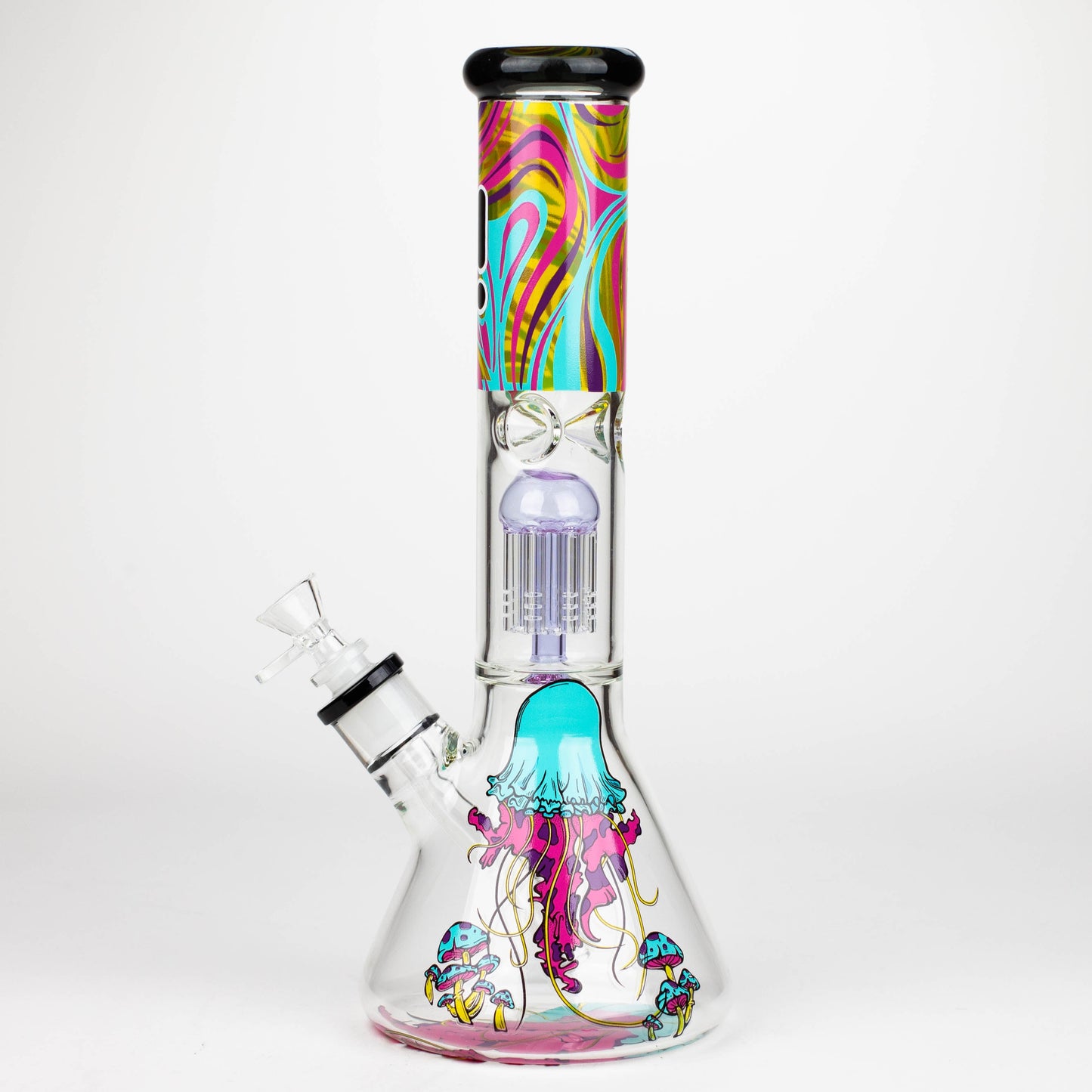 Infyniti | Untamed 14" 7 mm Classic Beaker Water Bong - Jellyfish_4