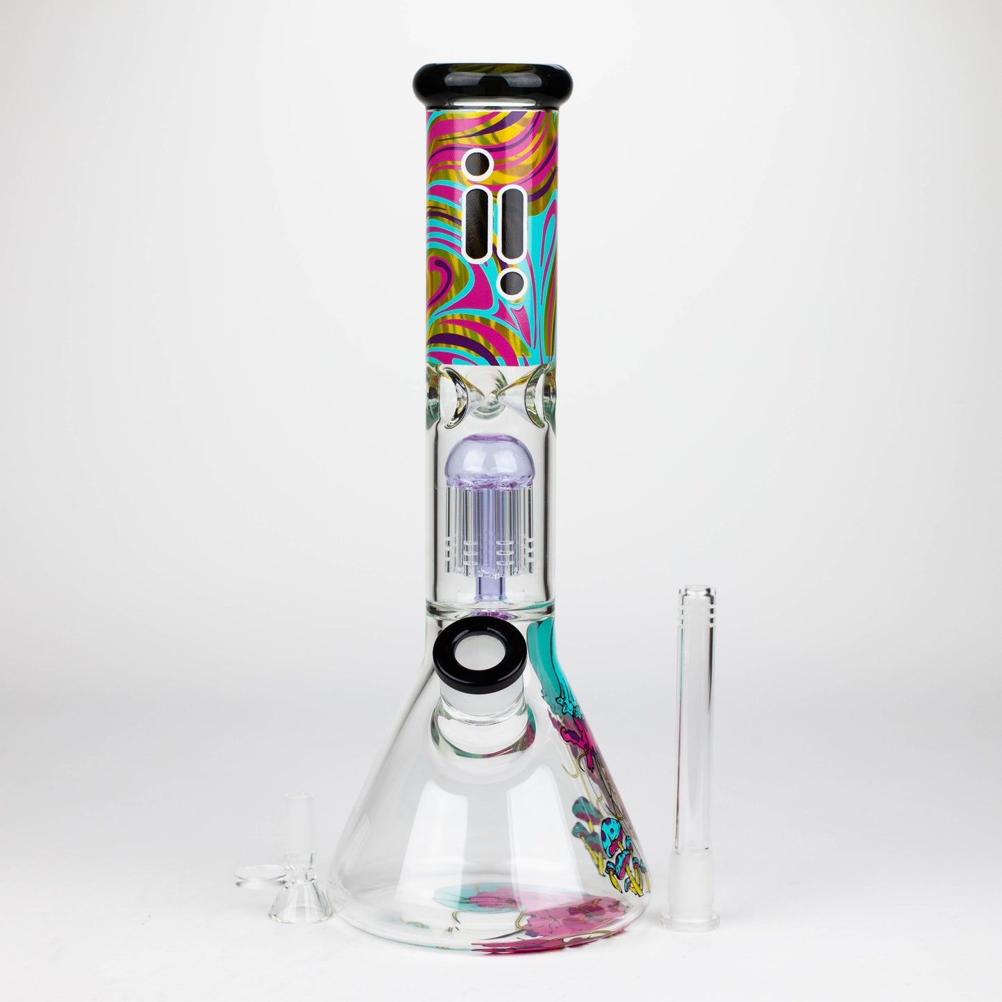 Infyniti | Untamed 14" 7 mm Classic Beaker Water Bong - Jellyfish_2