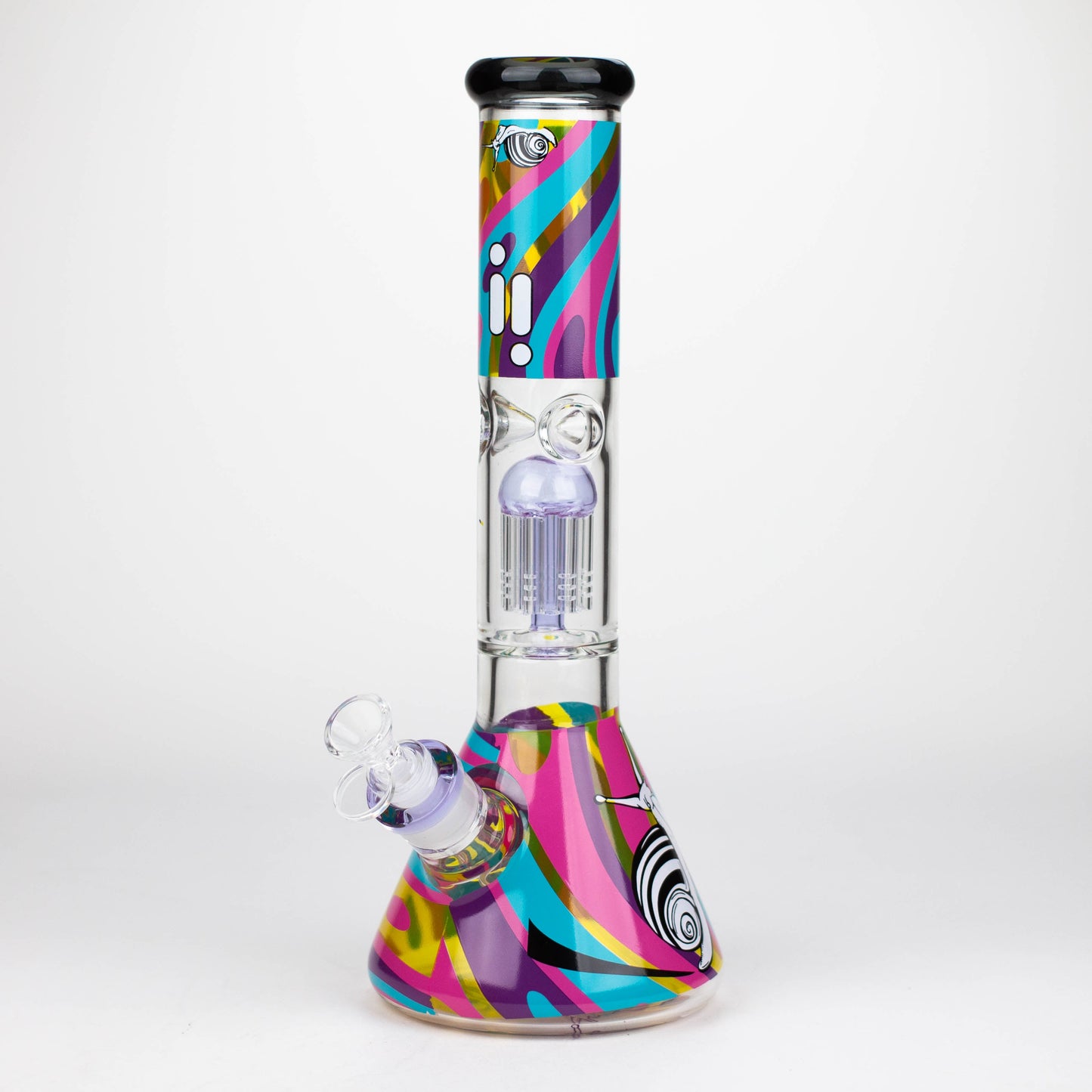 Infyniti | Untamed 14" 7 mm Classic Beaker Water Bong - Snail_0