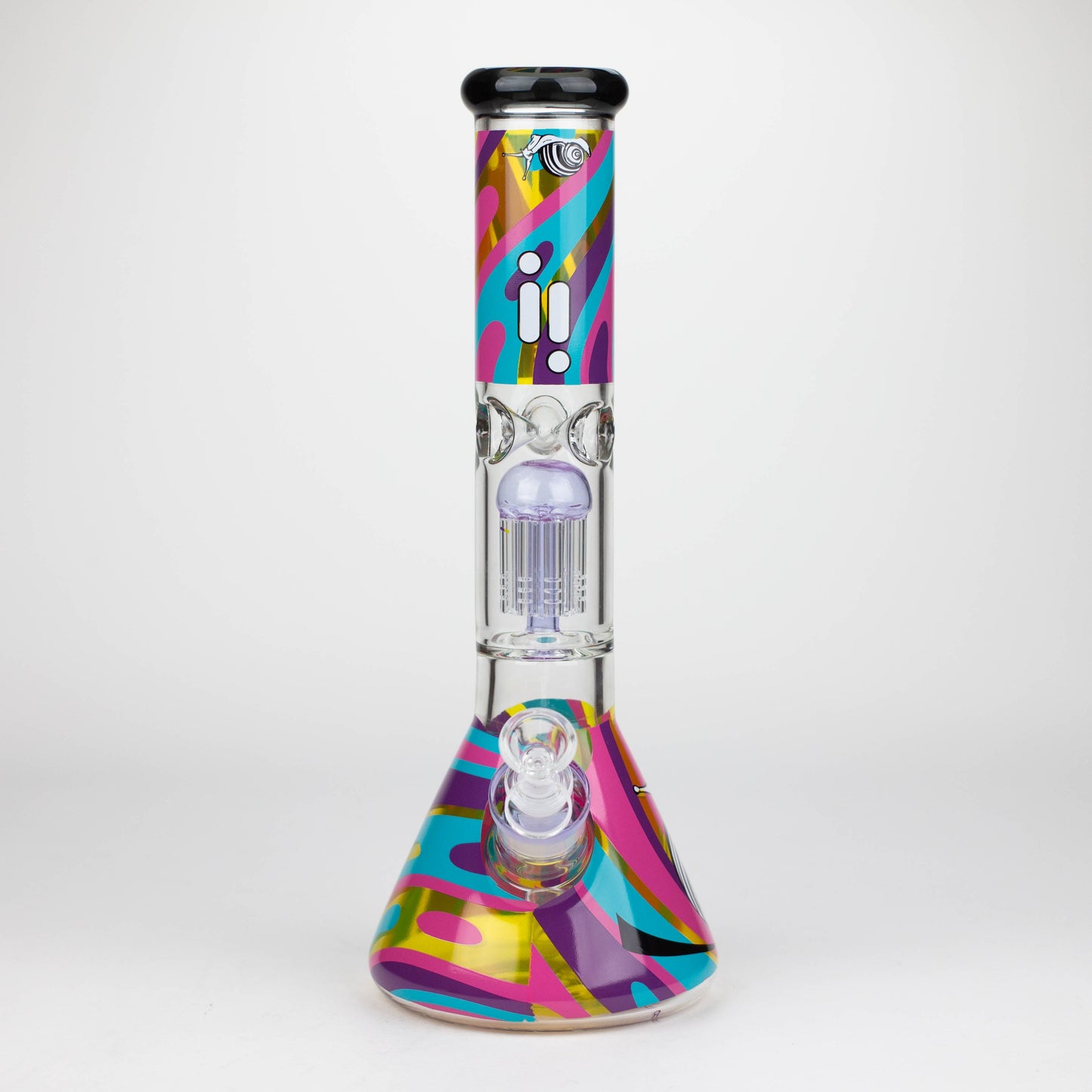 Infyniti | Untamed 14" 7 mm Classic Beaker Water Bong - Snail_5