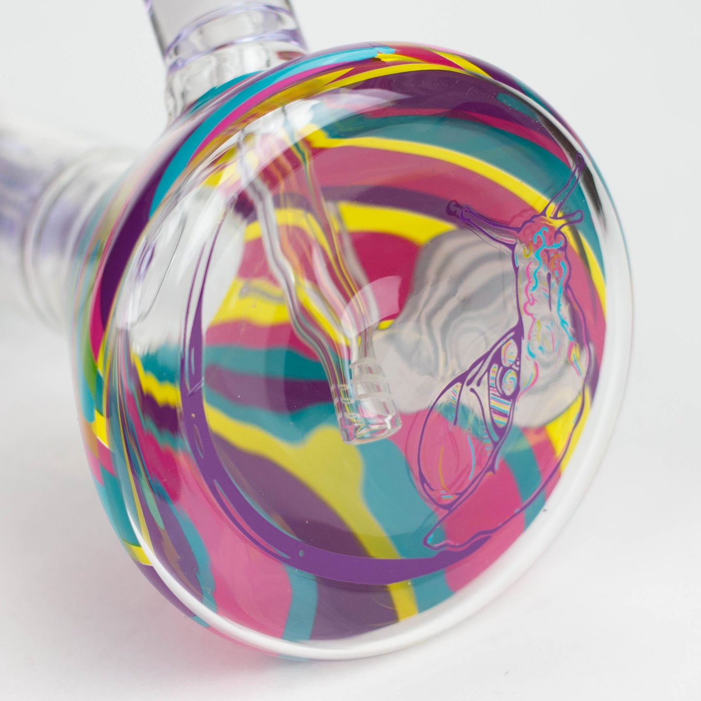 Infyniti | Untamed 14" 7 mm Classic Beaker Water Bong - Snail_1