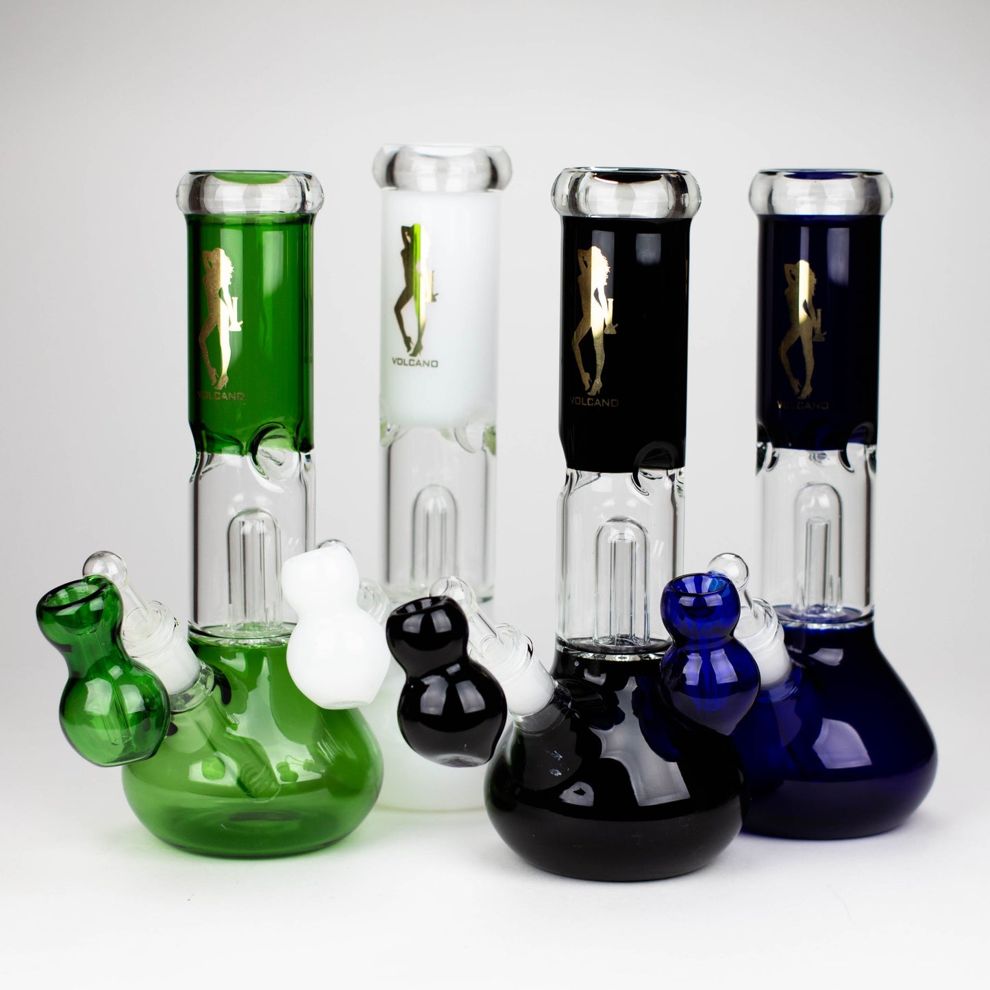 Volcano | 11" Glass Bong with Percolator_0