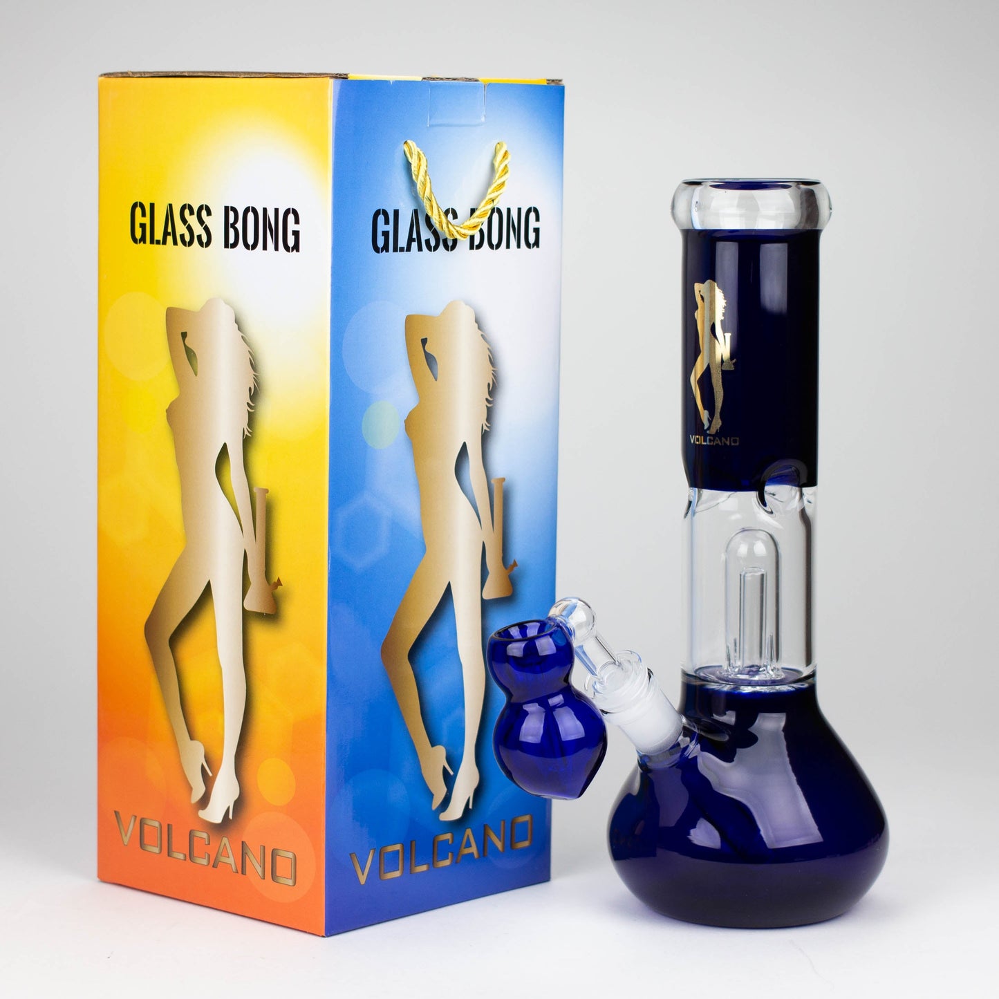 Volcano | 11" Glass Bong with Percolator_5