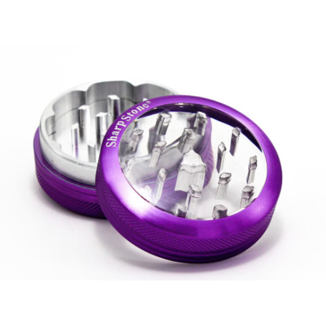 SharpStone® | CLEAR TOP 2 PIECE HERB GRINDER - 2.2"_5