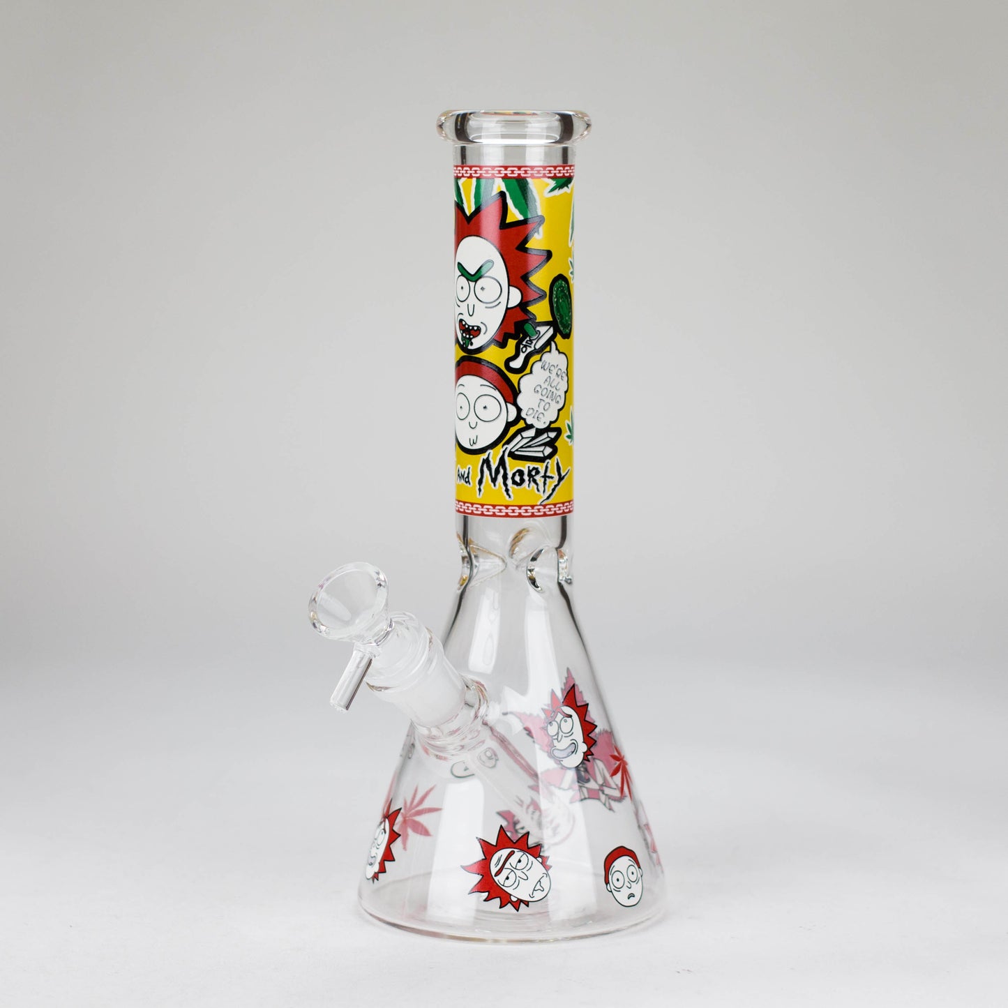 10" Cartoon Glow-in-the-Dark Glass Bong_7