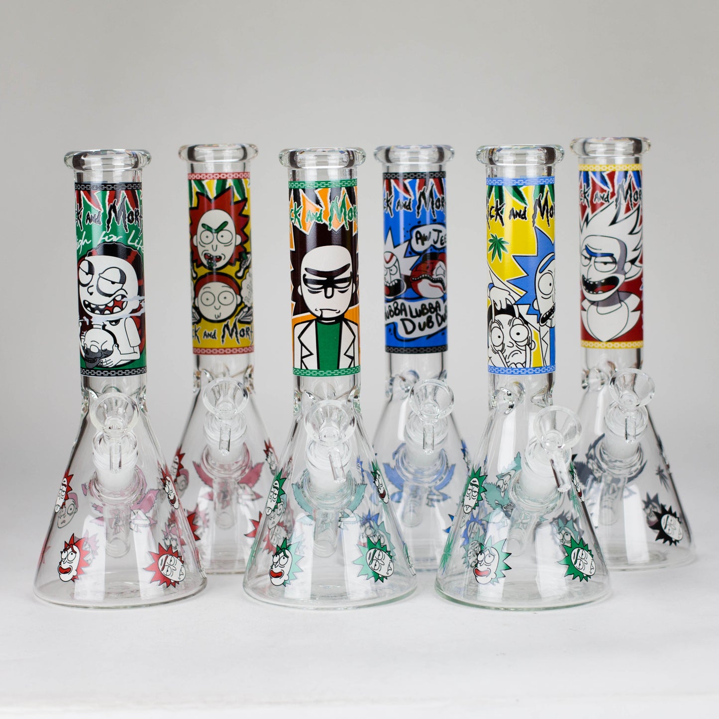 10" Cartoon Glow-in-the-Dark Glass Bong_0