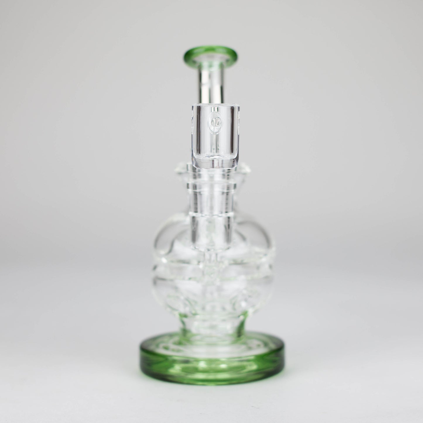 Infyniti | 6" Double Glass Recycle Rig with Shower Head Diffuser_1