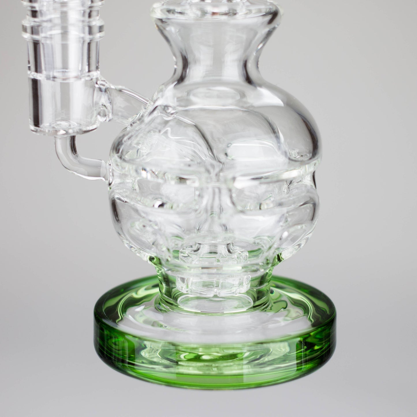 Infyniti | 6" Double Glass Recycle Rig with Shower Head Diffuser_4