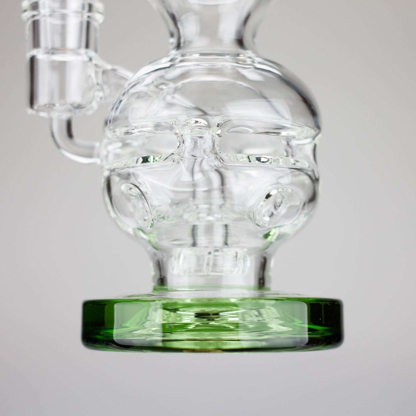 Infyniti | 6" Double Glass Recycle Rig with Shower Head Diffuser_5