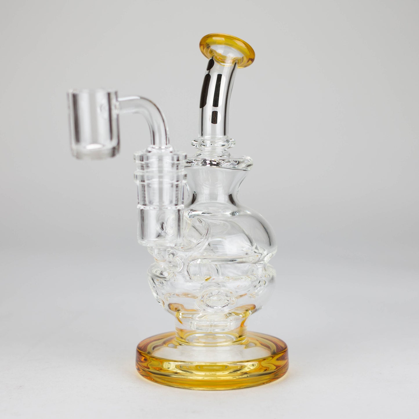 Infyniti | 6" Double Glass Recycle Rig with Shower Head Diffuser_11