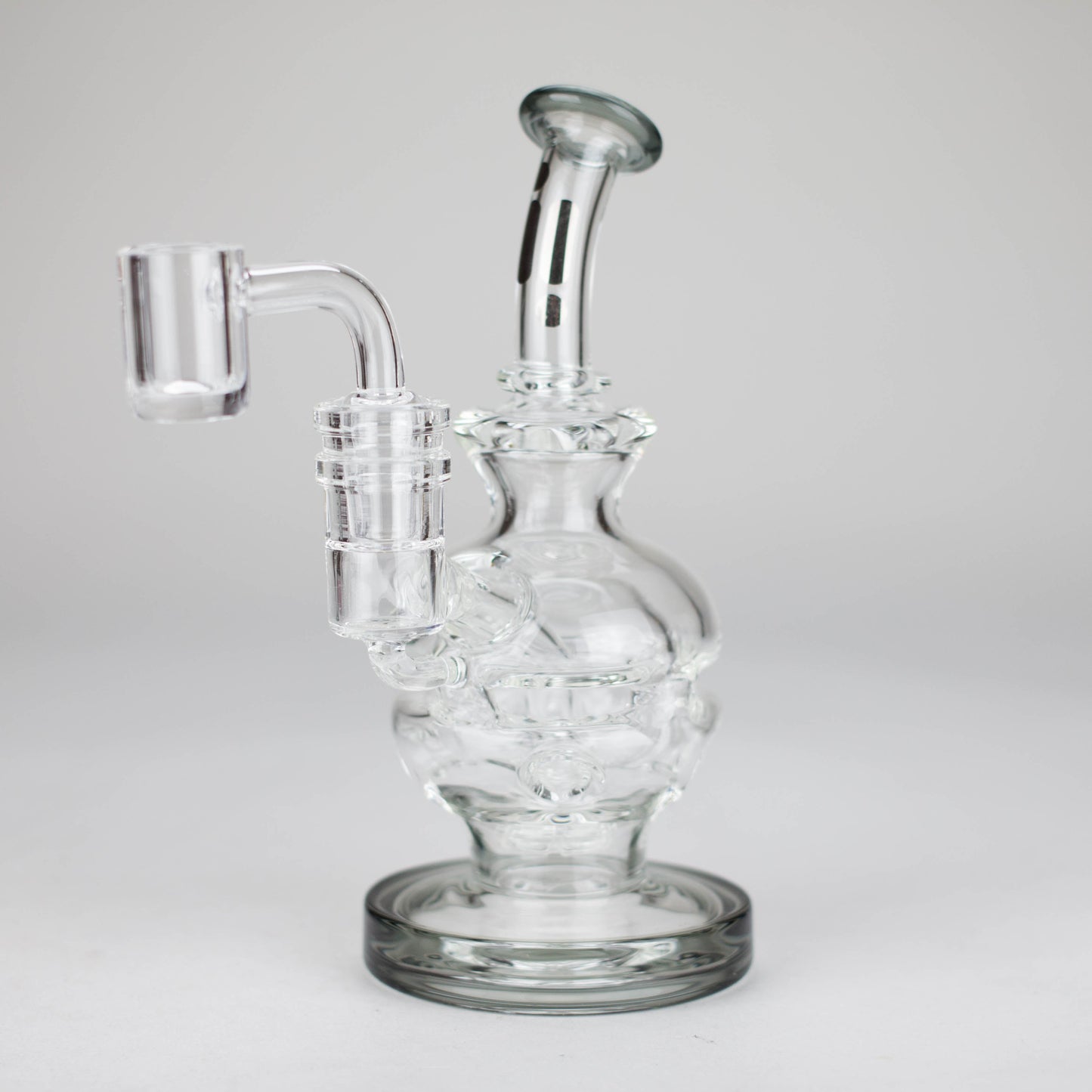 Infyniti | 6" Double Glass Recycle Rig with Shower Head Diffuser_9