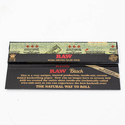RAW Black Inside Out King Slim Rolling Paper_1