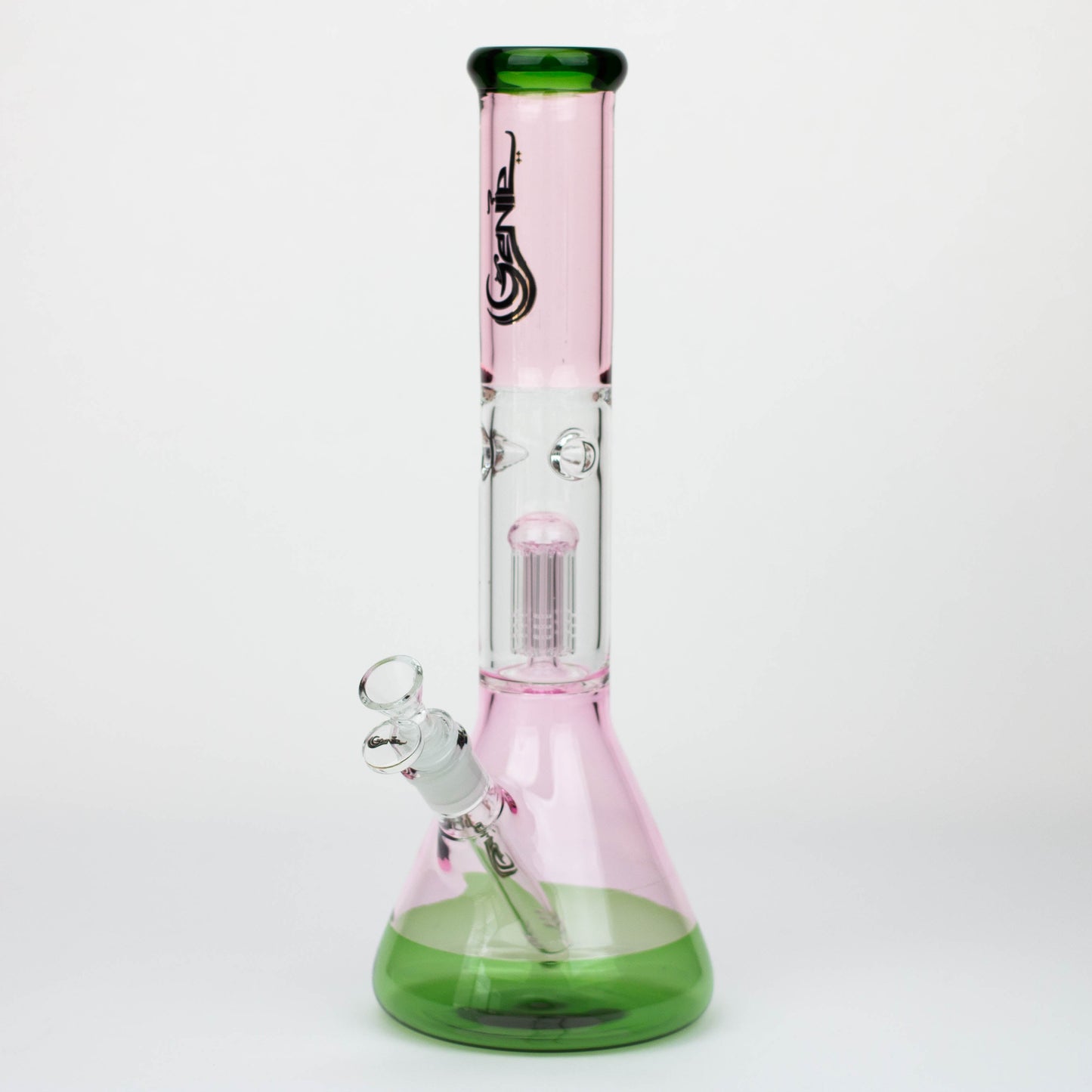 14.5" Genie - Tree Arms Two Tone Glass Water Bong_9