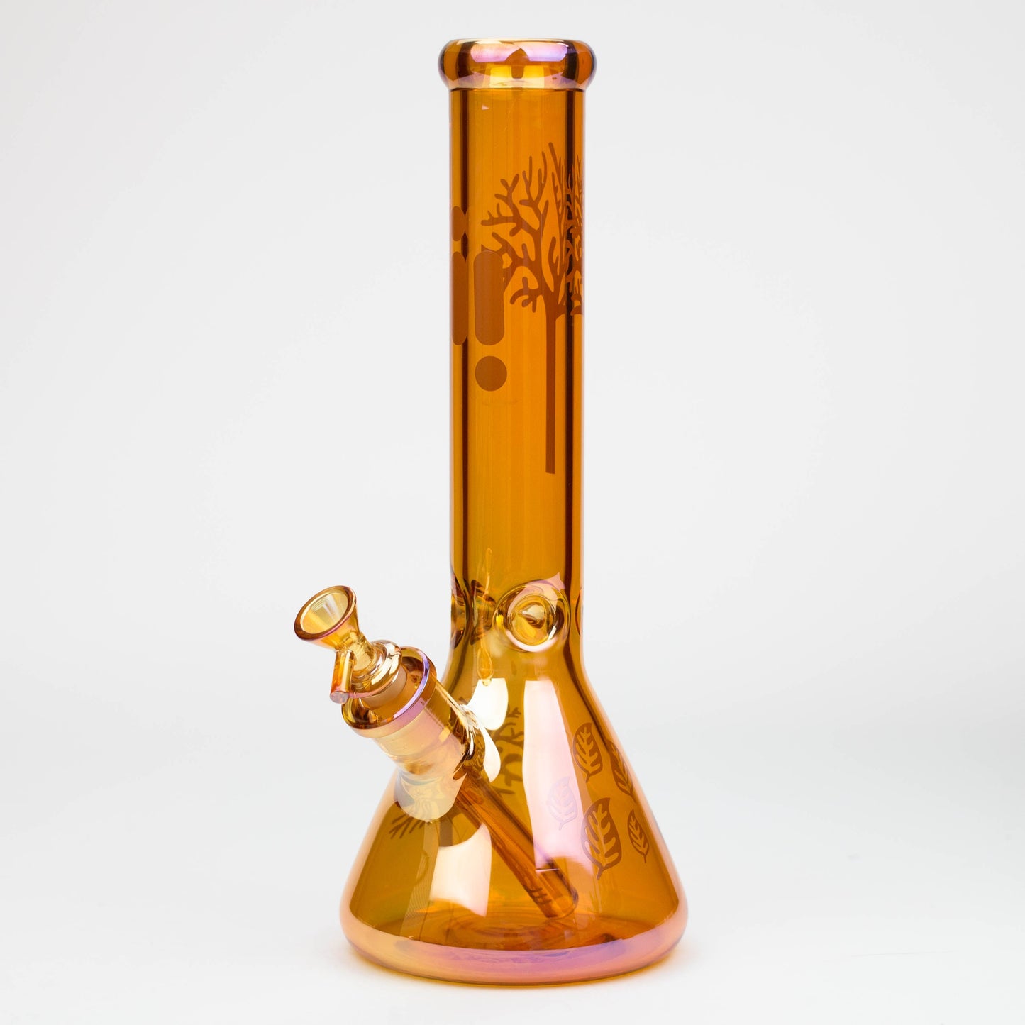 14" Infyniti Tree of Life 7mm Metallic Glass Bong_9