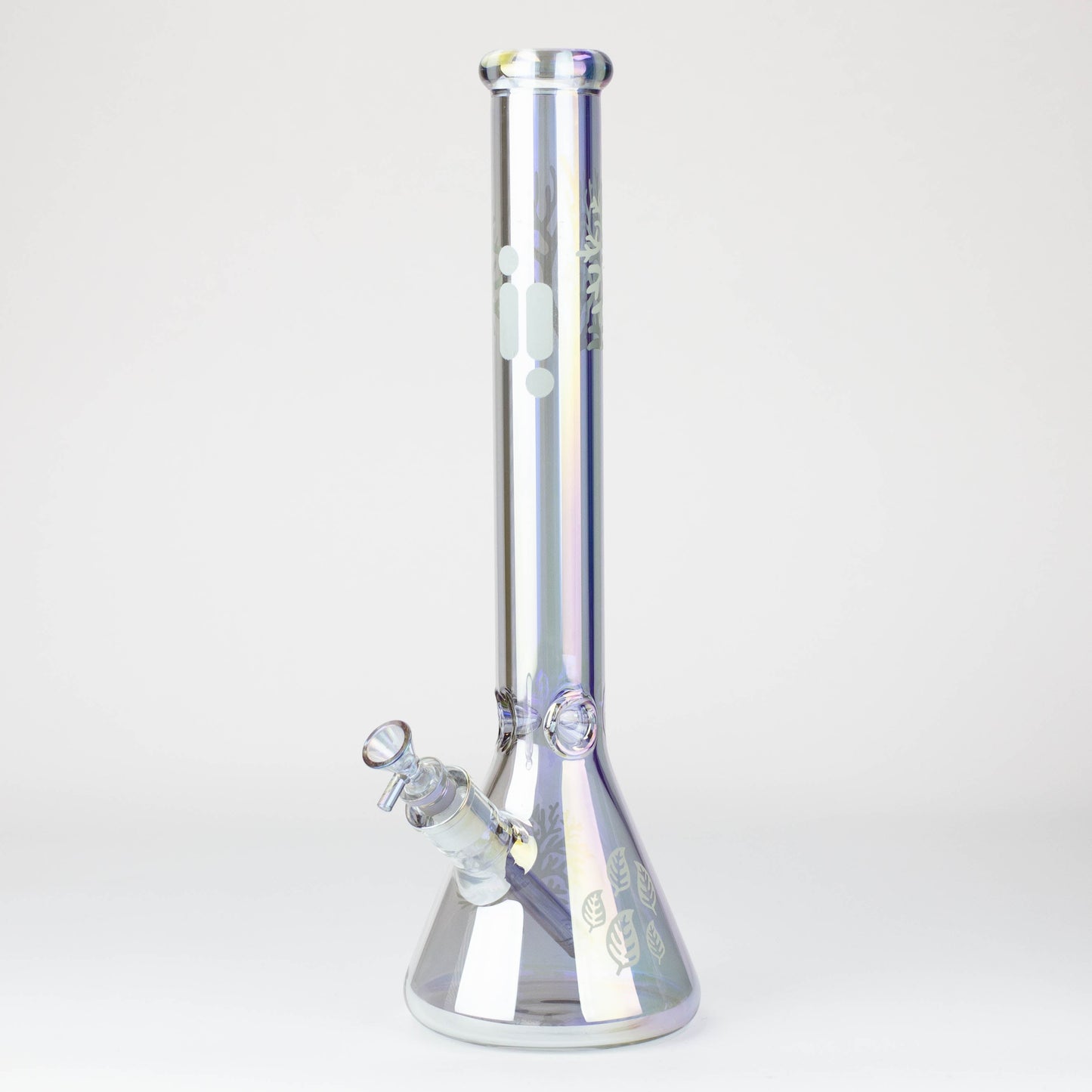 18" Infyniti Tree of Life 7mm Metallic Glass Bong_9