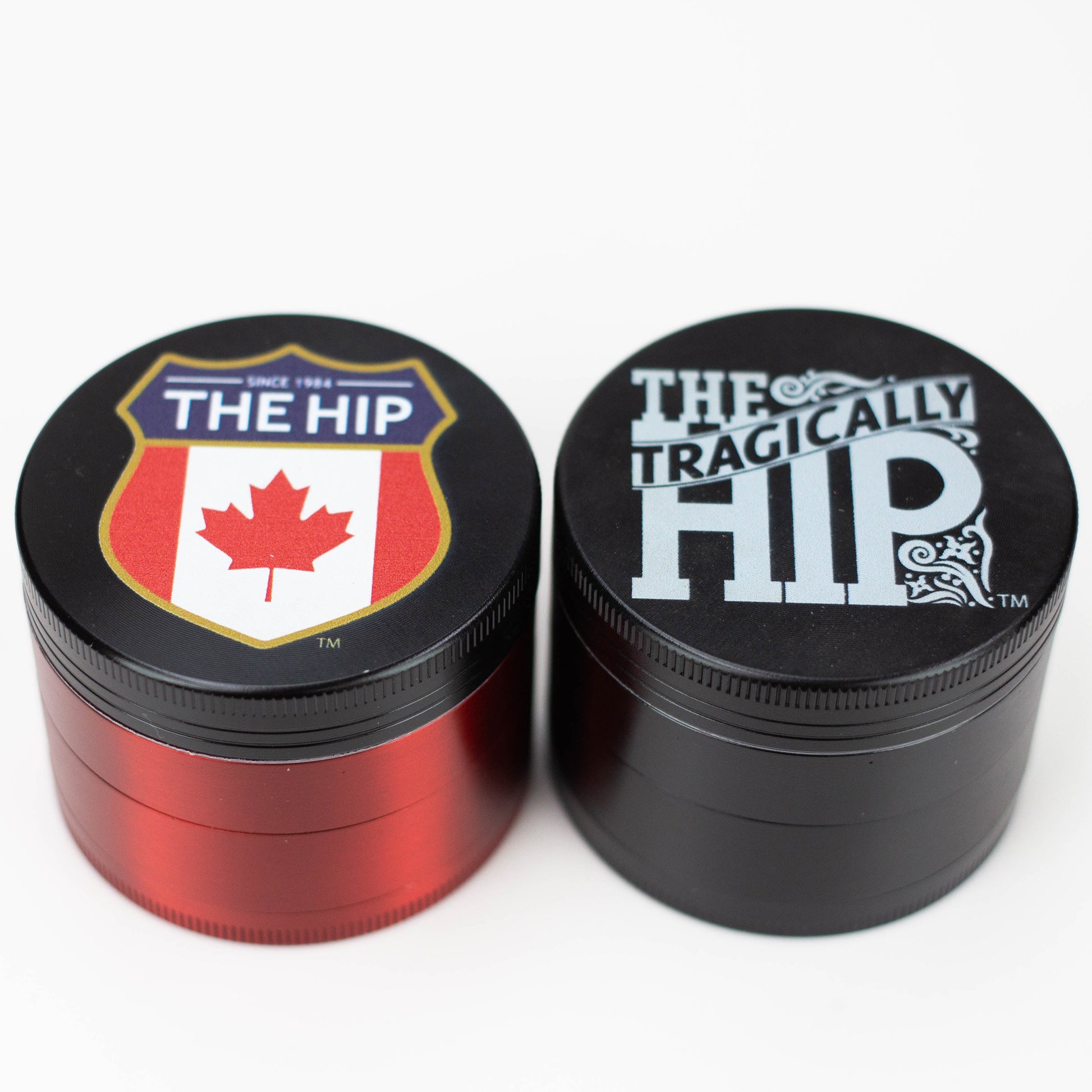 THE TRAGICALLY HIP - 4 Piece Metal Red Grinder by Infyniti_7