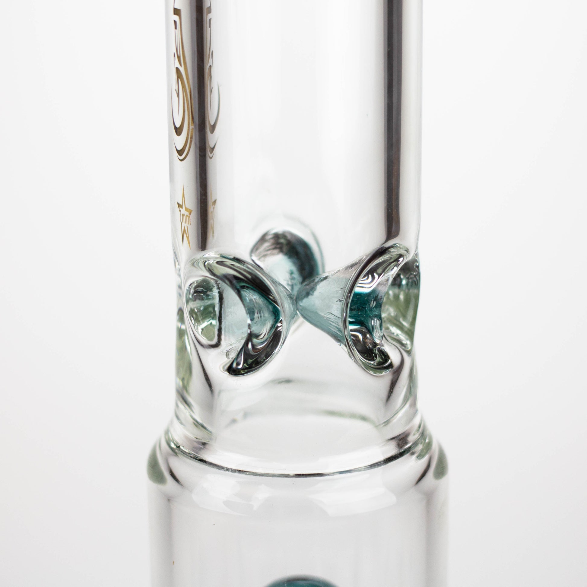 GENIE | 17" Shower Head Percolator 7mm Glass Water Bongs_2