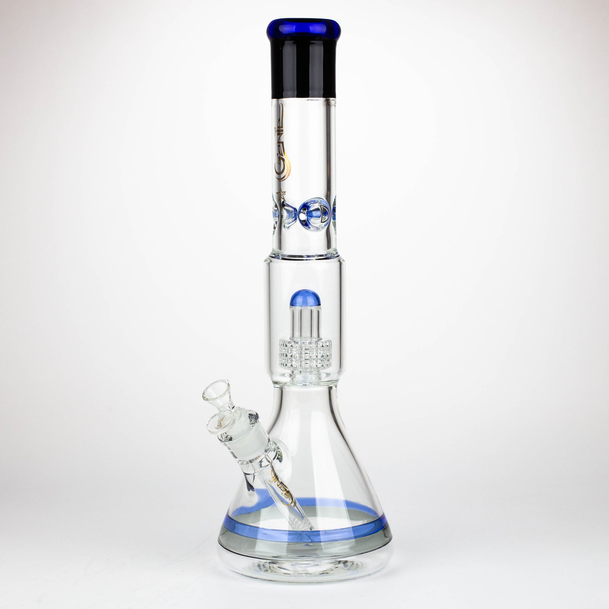 GENIE | 17" Shower Head Percolator 7mm Glass Water Bongs_8