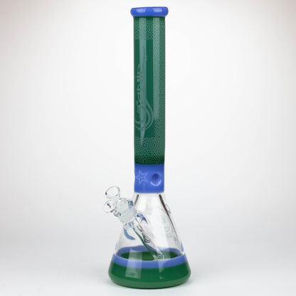 Genie | 17" Sandblasted Artwork Tube 7mm Glass Water Bong_8