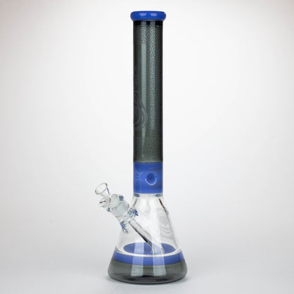 Genie | 17" Sandblasted Artwork Tube 7mm Glass Water Bong_12