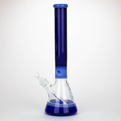 Genie | 17" Sandblasted Artwork Tube 7mm Glass Water Bong_13