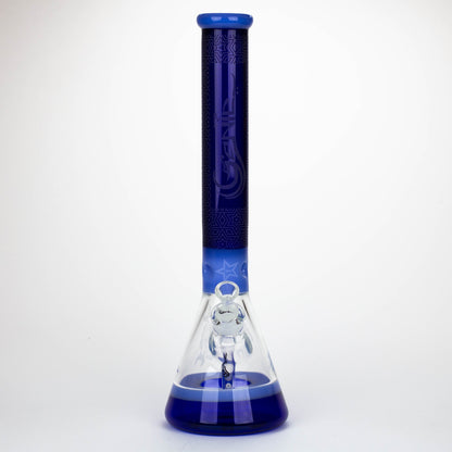 Genie | 17" Sandblasted Artwork Tube 7mm Glass Water Bong_14