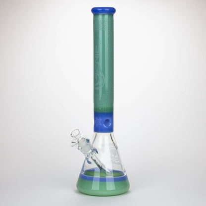 Genie | 17" Sandblasted Artwork Tube 7mm Glass Water Bong_9