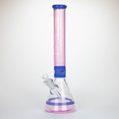 Genie | 17" Sandblasted Artwork Tube 7mm Glass Water Bong_7