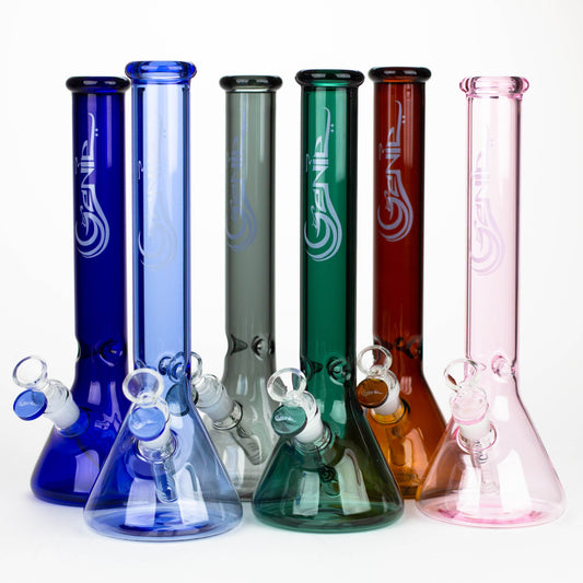 Genie | 12" Color Tube Glass Water Bong_0