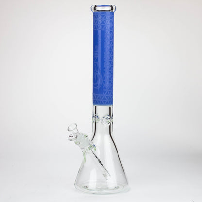 Genie | 17" Sandblasted Artwork Tube 7mm Glass Water Bong_11